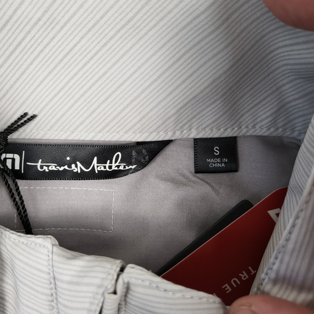 TravisMathew Luca Quarter Zip Mens S Grey New Pullover 1MO231 Golf Performance - Picture 5 of 14